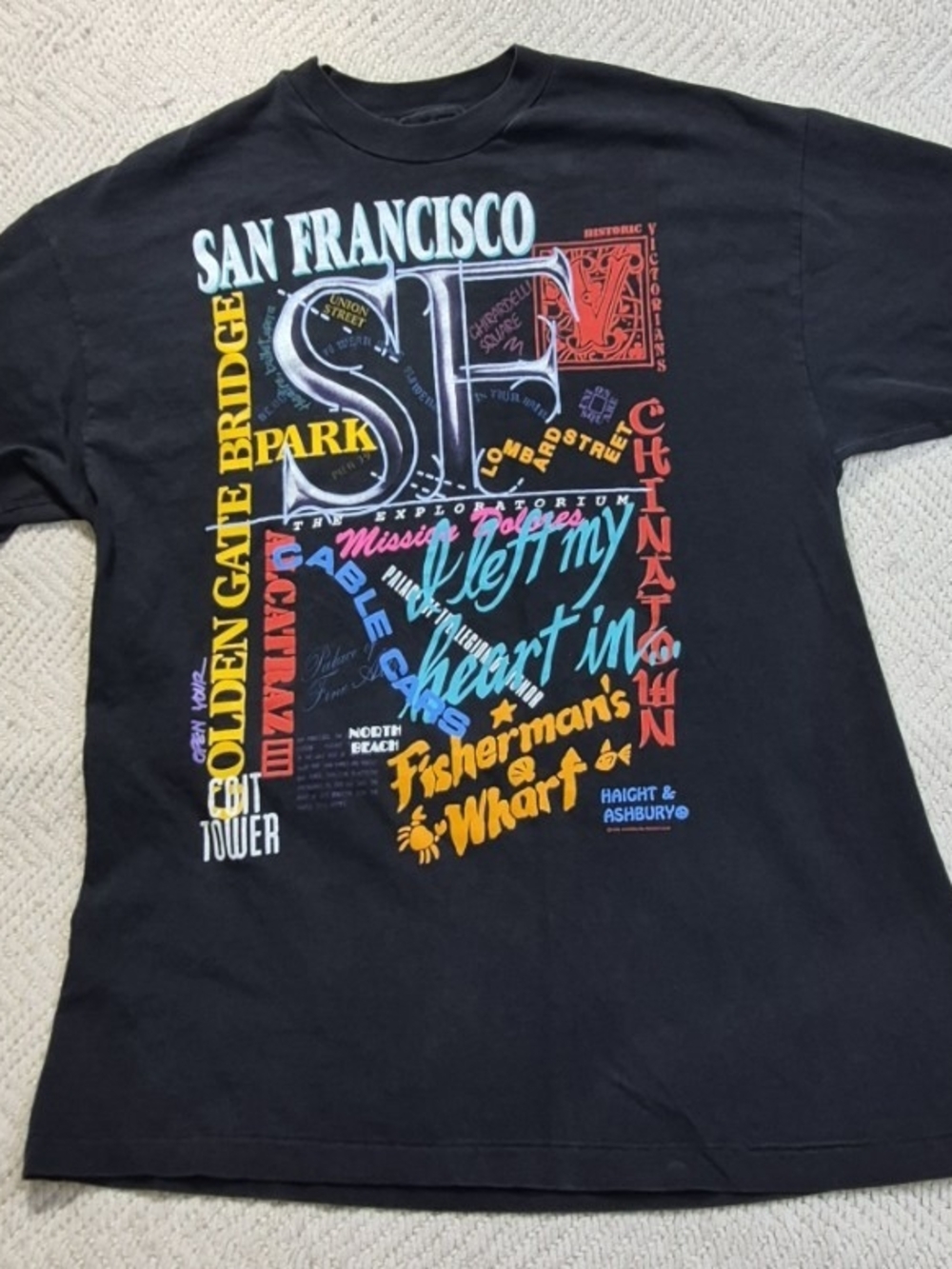 Hanes Black San Francisco Graphic Short-Sleeve Tee
